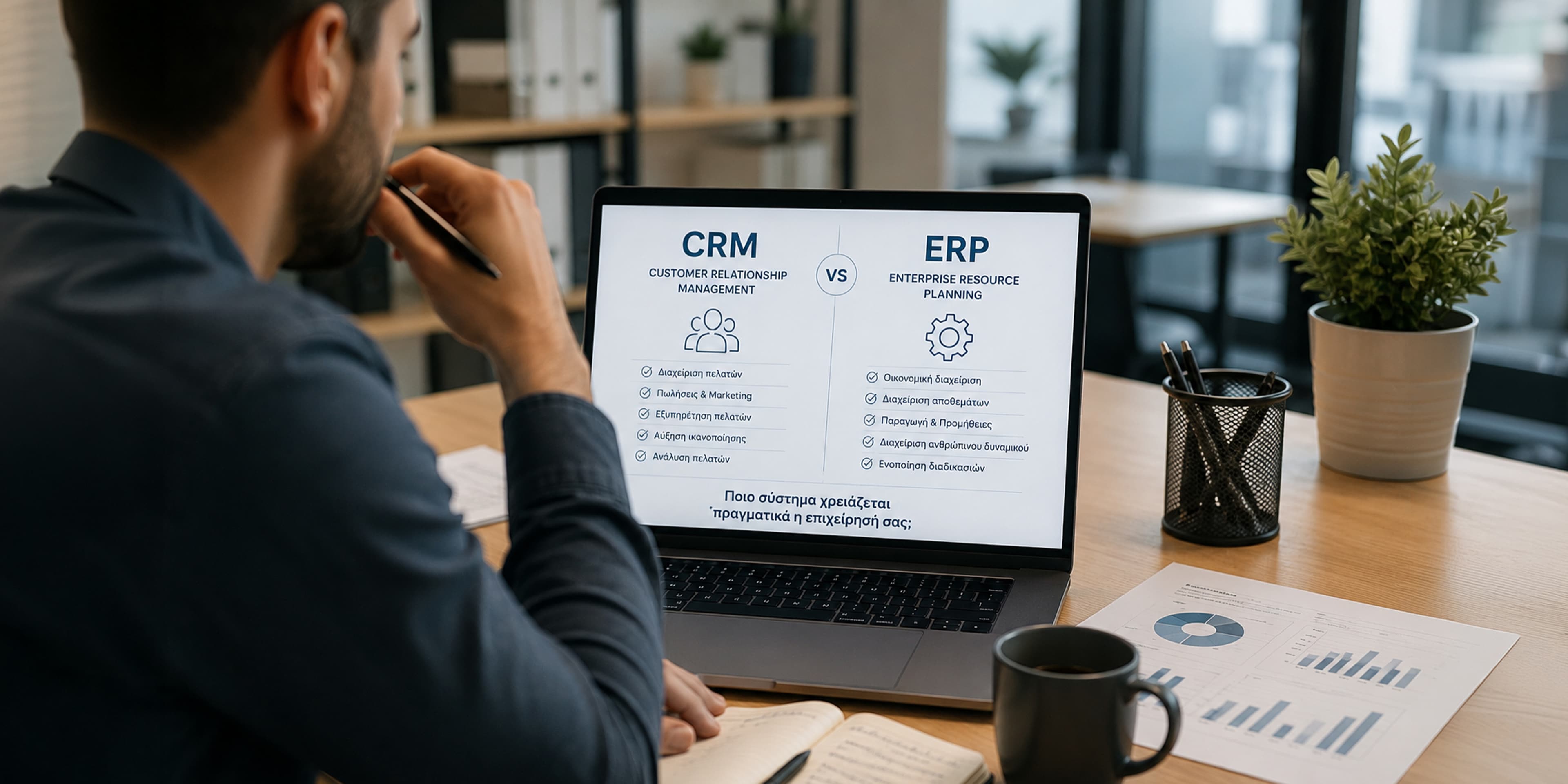 CRM ή ERP; Ποιο σύστημα χρειάζεται πραγματικά η επιχείρησή σας;
