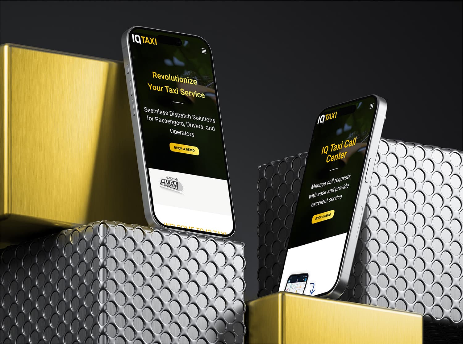 Responsive σχεδιασμός και mobile παρουσία της IQ Taxi