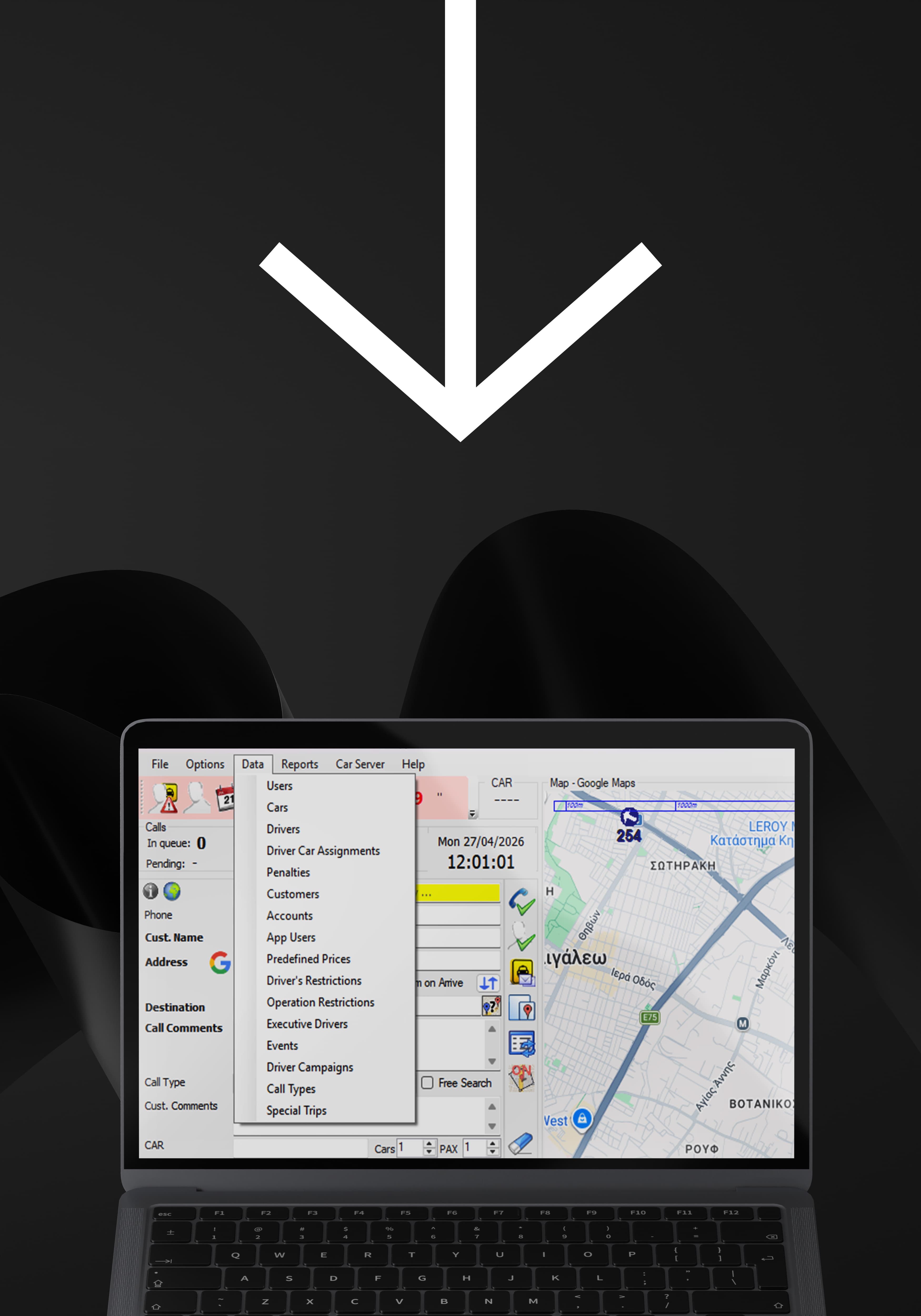 Fleet management dashboard